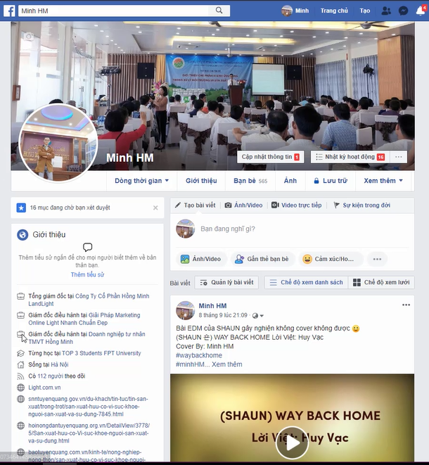 Facebook Profile chứa tên, ảnh đại diện và thông tin cá nhân của bạn