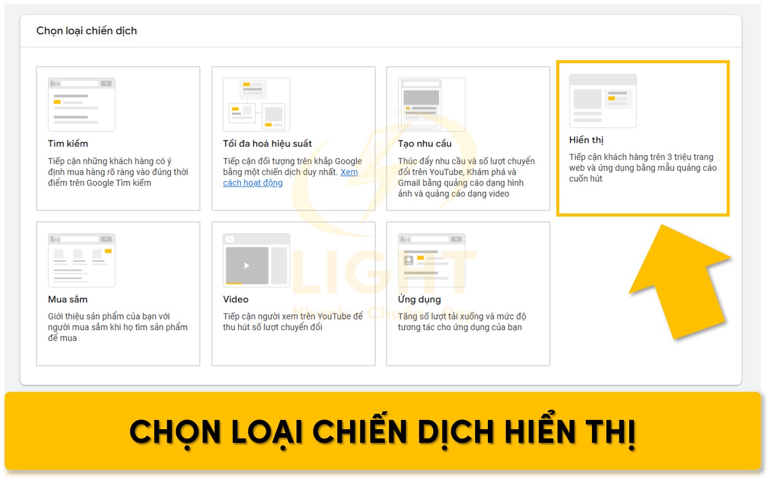 Lựa chọn loại chiến dịch