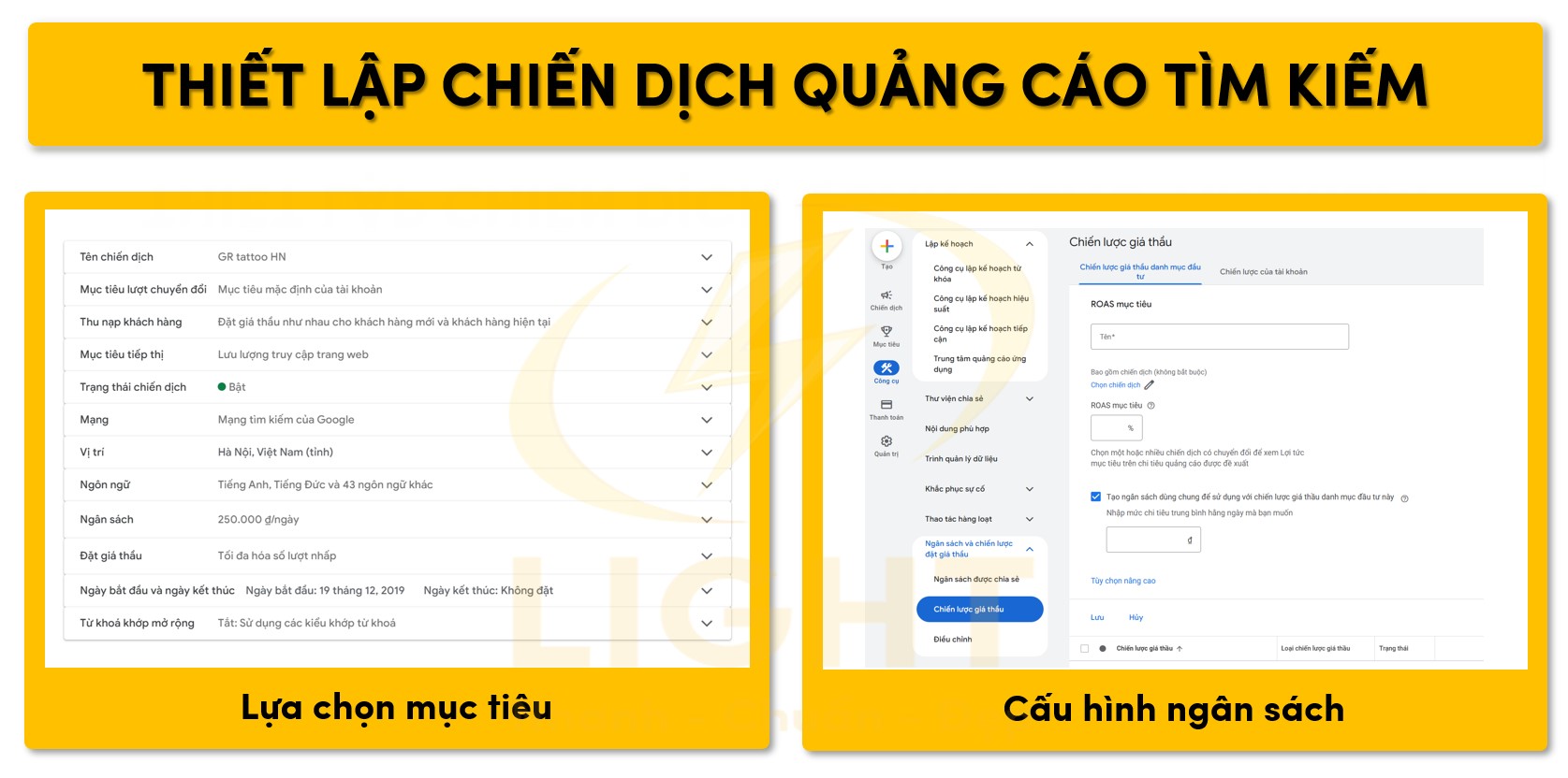 Tạo chiến dịch quảng cáo tìm kiếm