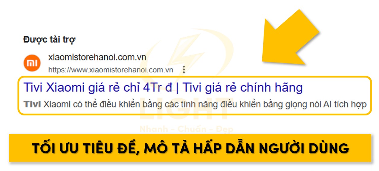 Tạo các tiêu đề và mô tả thu hút người dùng