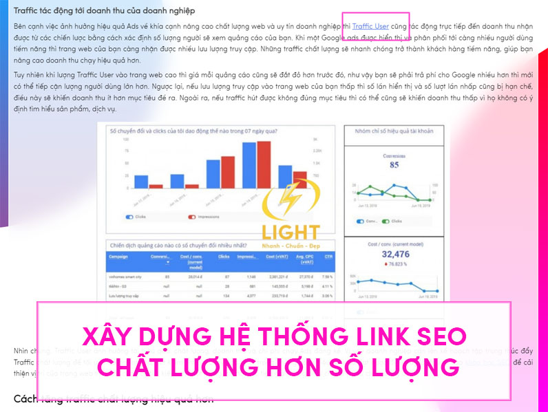 Thiếu backlink trong quá trình thực hành