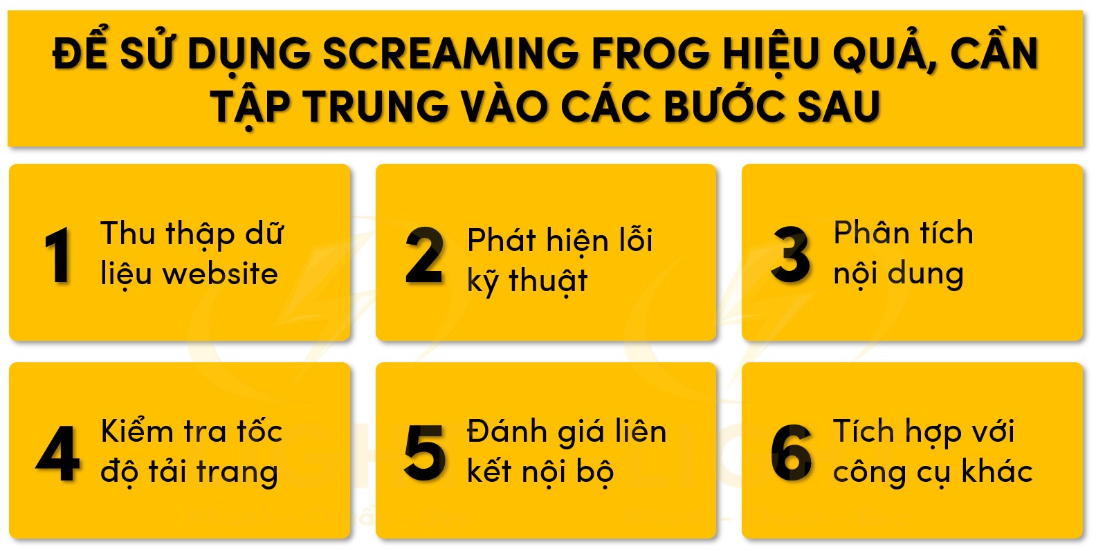 Để sử dụng Screaming Frog hiệu quả, cần tập trung vào các bước sau