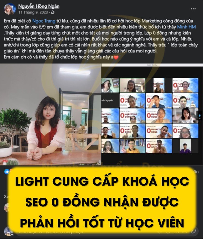 Chất lượng về khóa học tại LIGHT