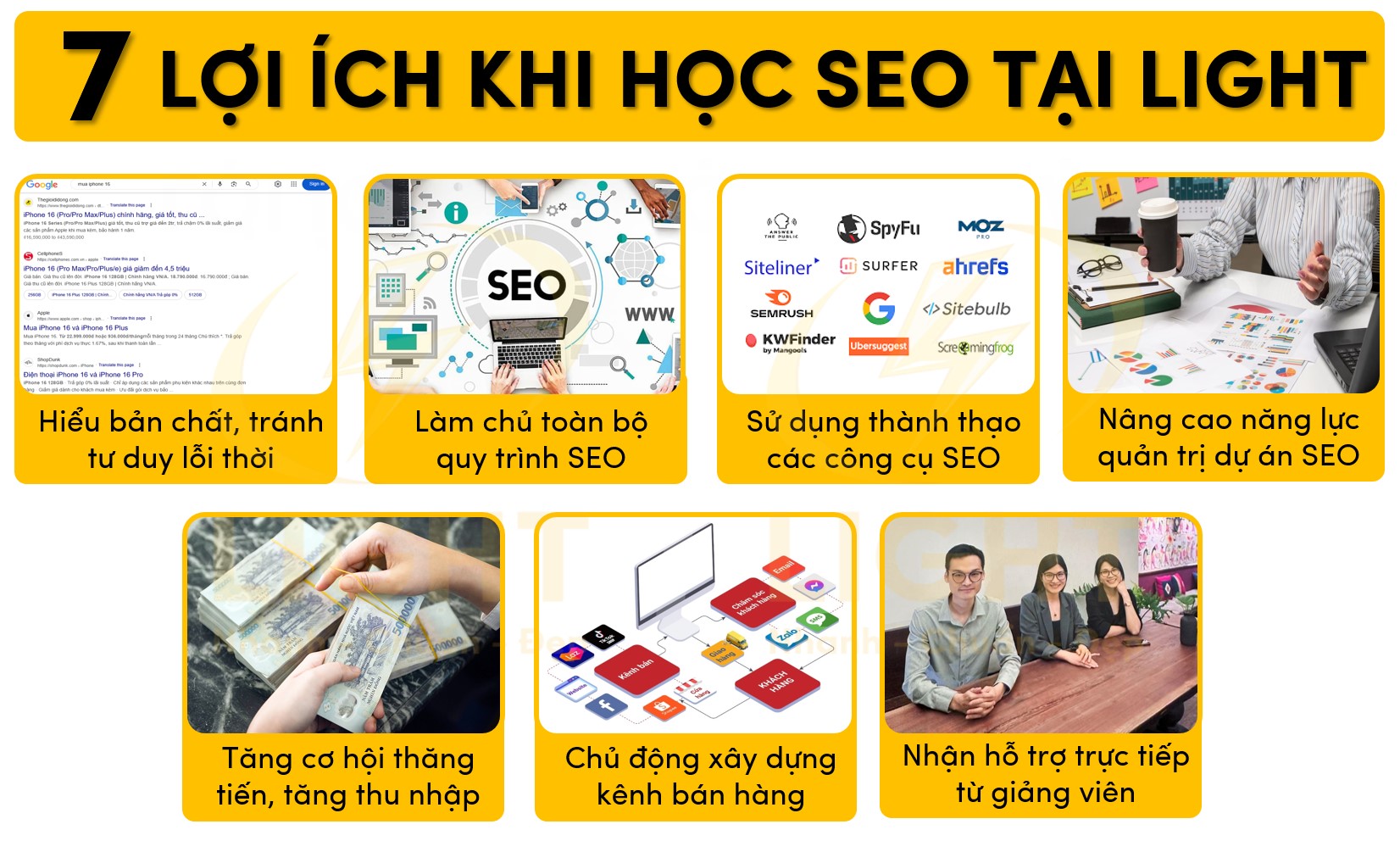 7 lợi ích khi học SEO tại Light
