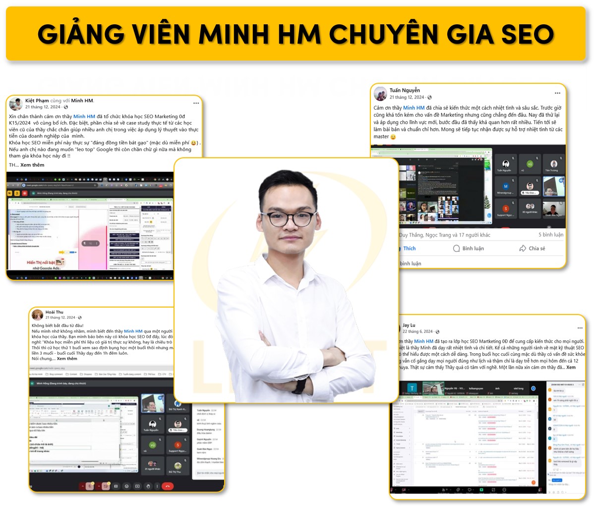 Giảng viên Minh HM chuyên gia SEO