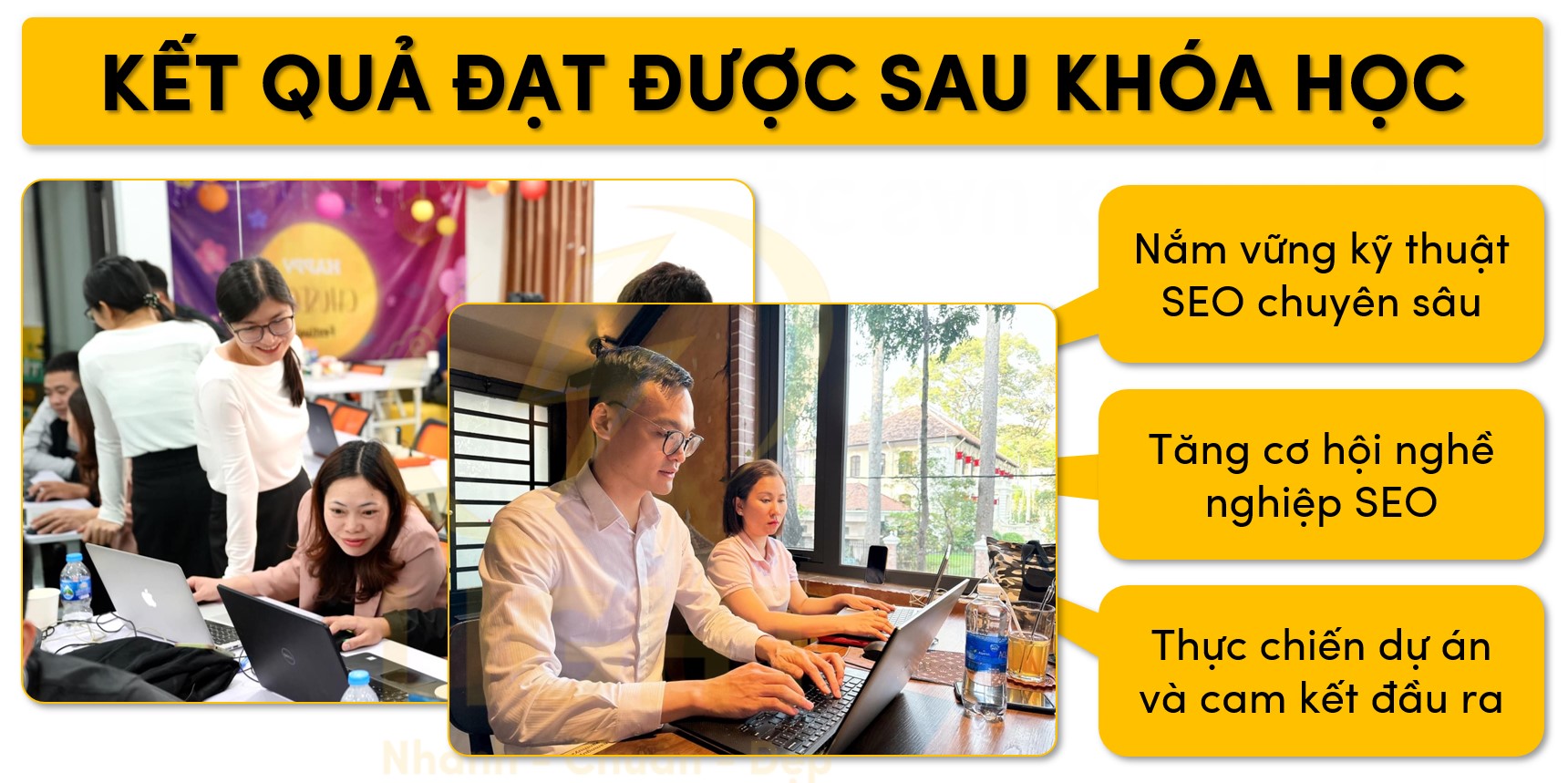 Kết quả đạt được sau khóa học SEO tại Light