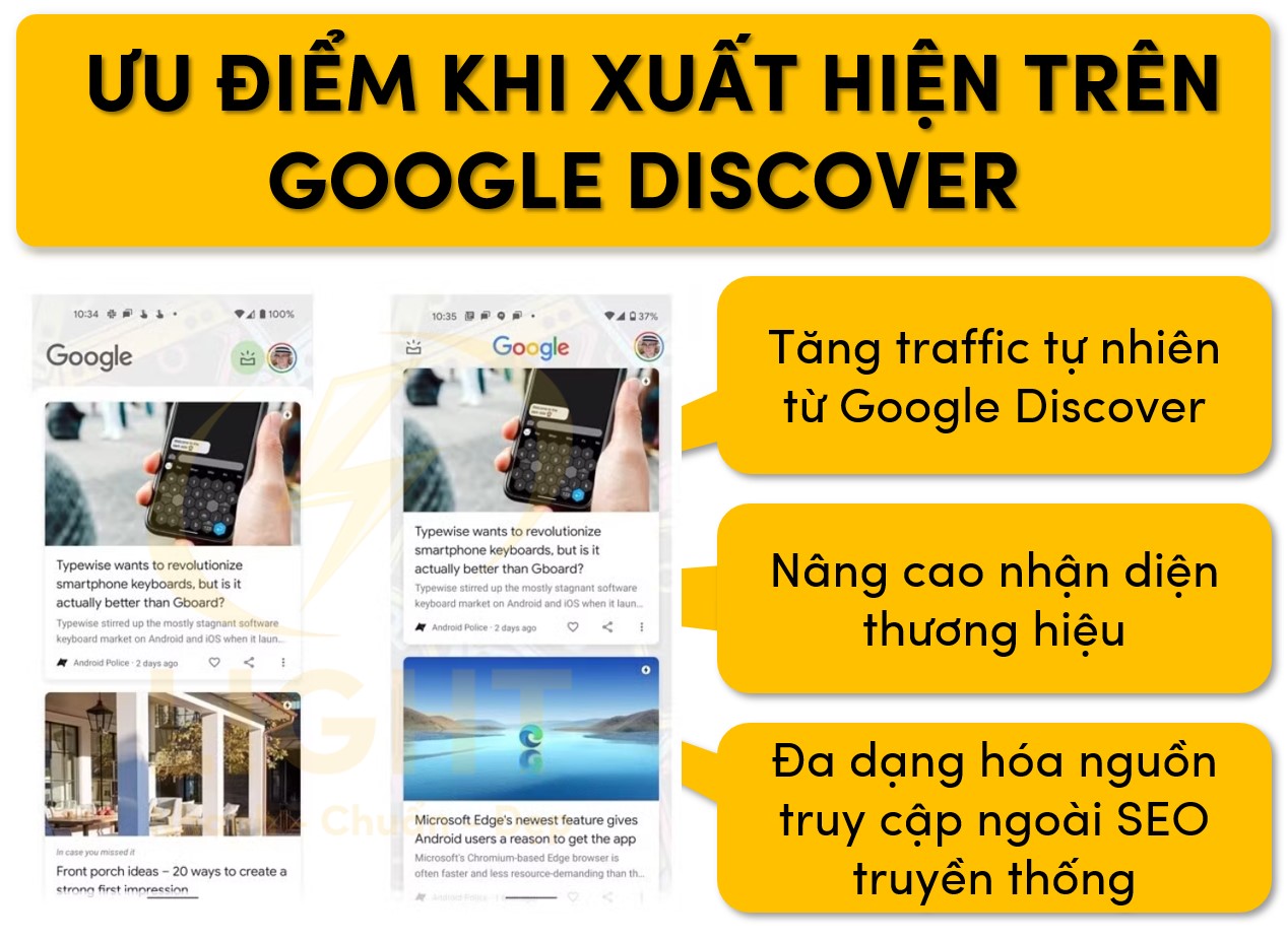 Ưu điểm khi xuất hiển trên Google Discover