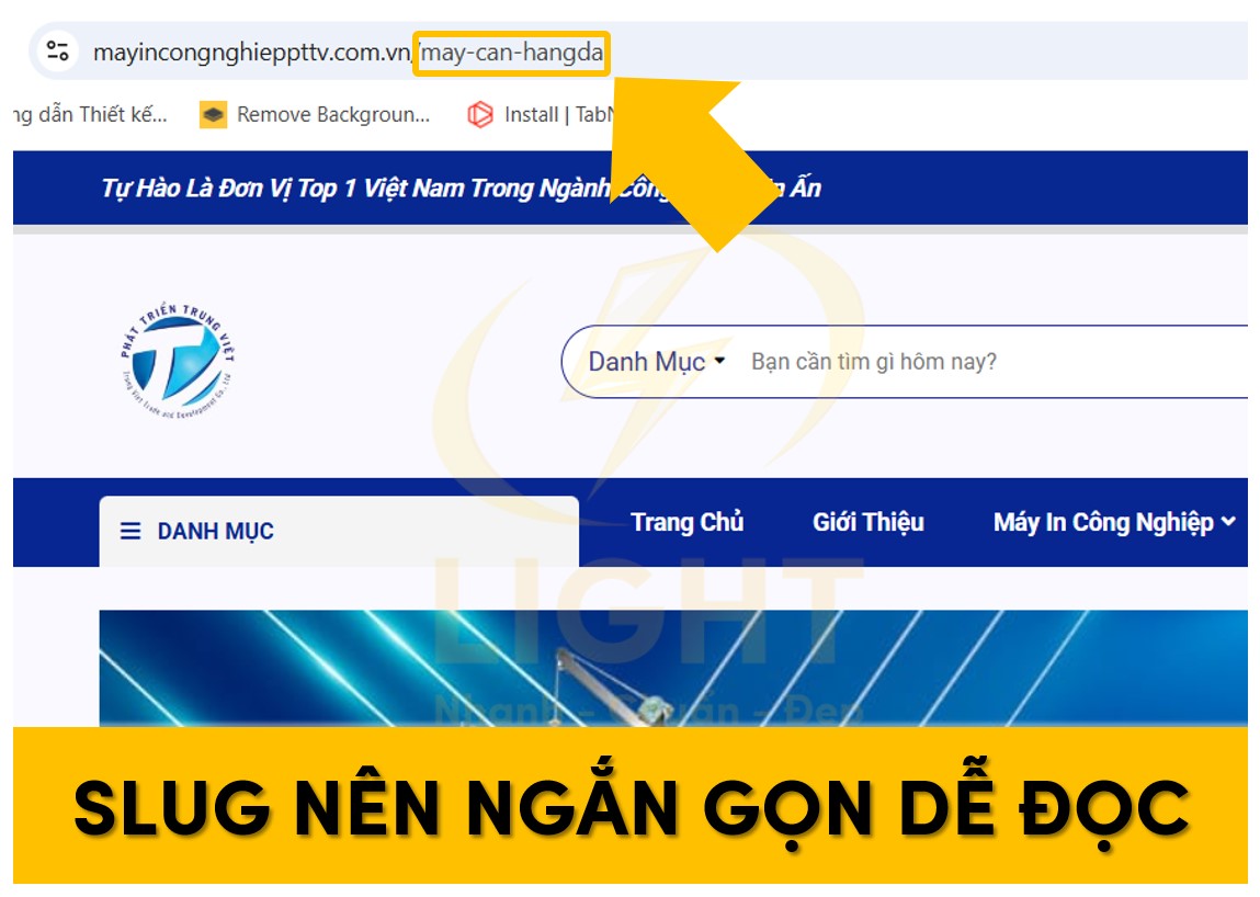 Slug nên ngắn gọn dễ đọc