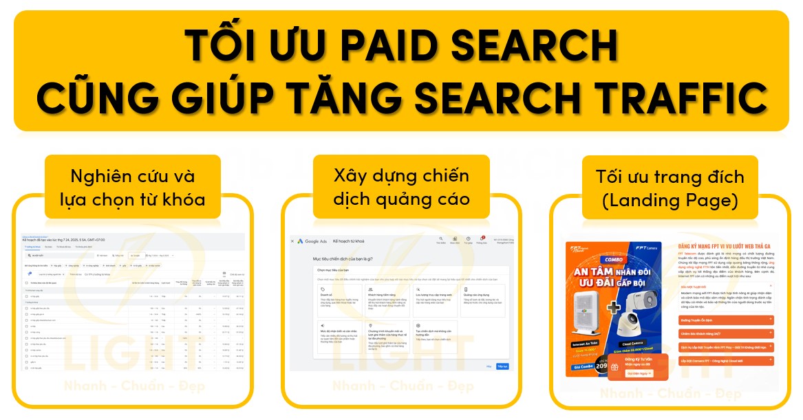 Tối ưu Paid Search cũng là một cách giúp tăng Search Traffic