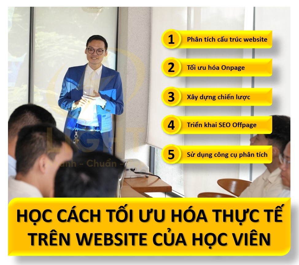 Học cách tối ưu hóa thực tế trên website của học viên