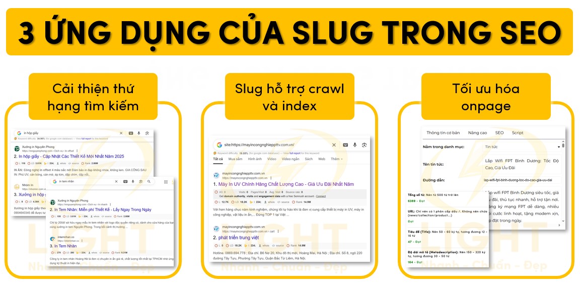 3 ứng dụng của slug trong SEO