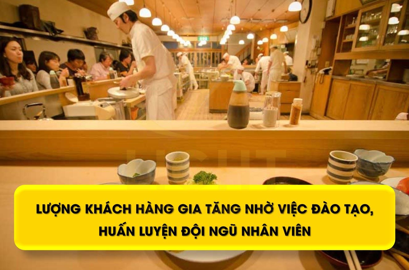 Lượng khách hàng gia tăng nhờ việc đào tạo, huấn luyện đội ngũ nhân viên phục vụ hiệu quả sau khi học khóa học CEO tại Hà Nội