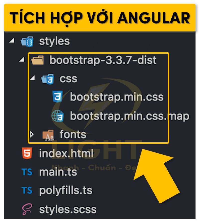 Cài đặt Bootstrap bằng Angular