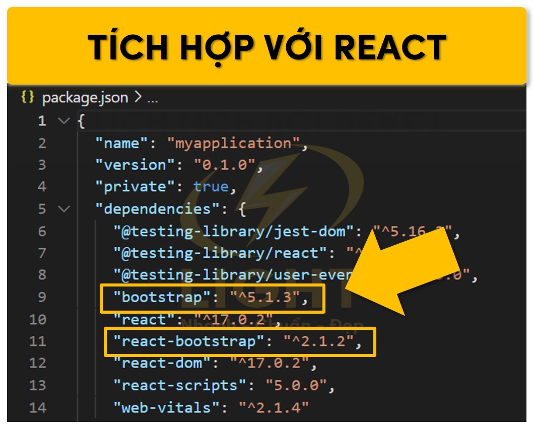 Cài đặt Bootstrap bằng React