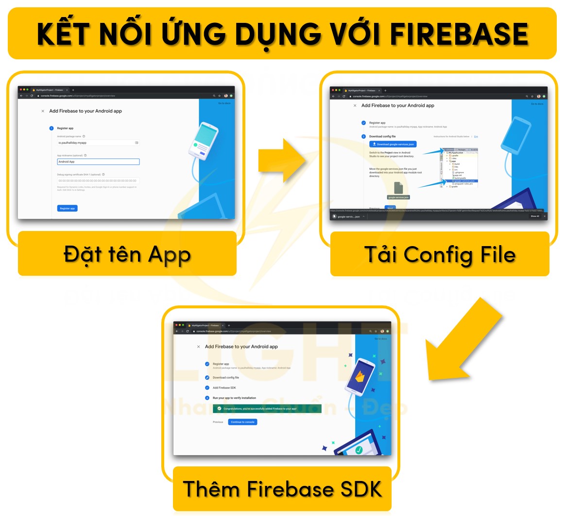 Kết nối ứng dụng với Firebase