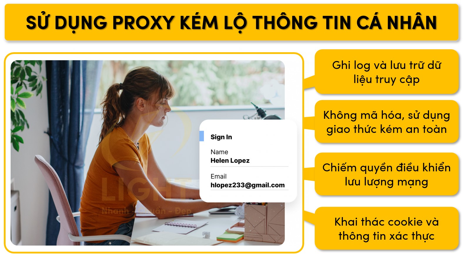 Sử dụng proxy kém dễ lộ thông tin cá nhân
