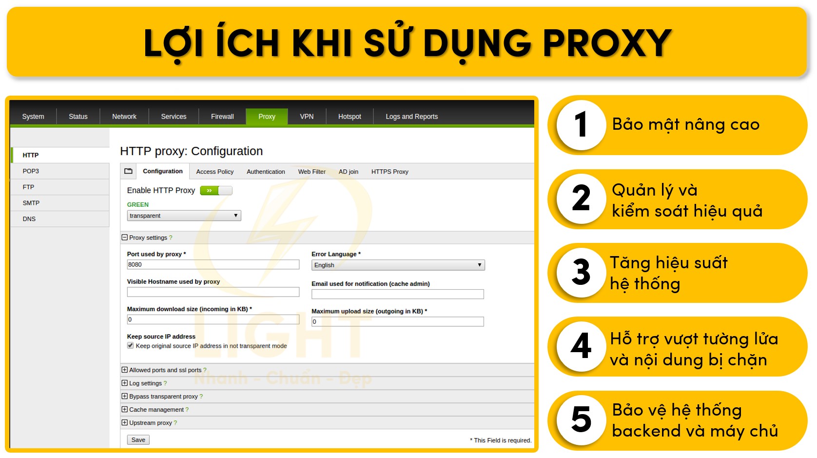 Điểm mạnh khi sử dụng Proxy