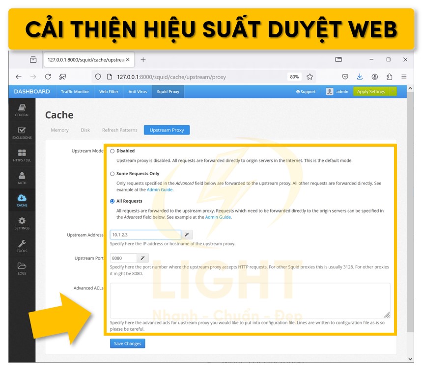 Cải thiện hiệu suất duyệt web nhờ proxy