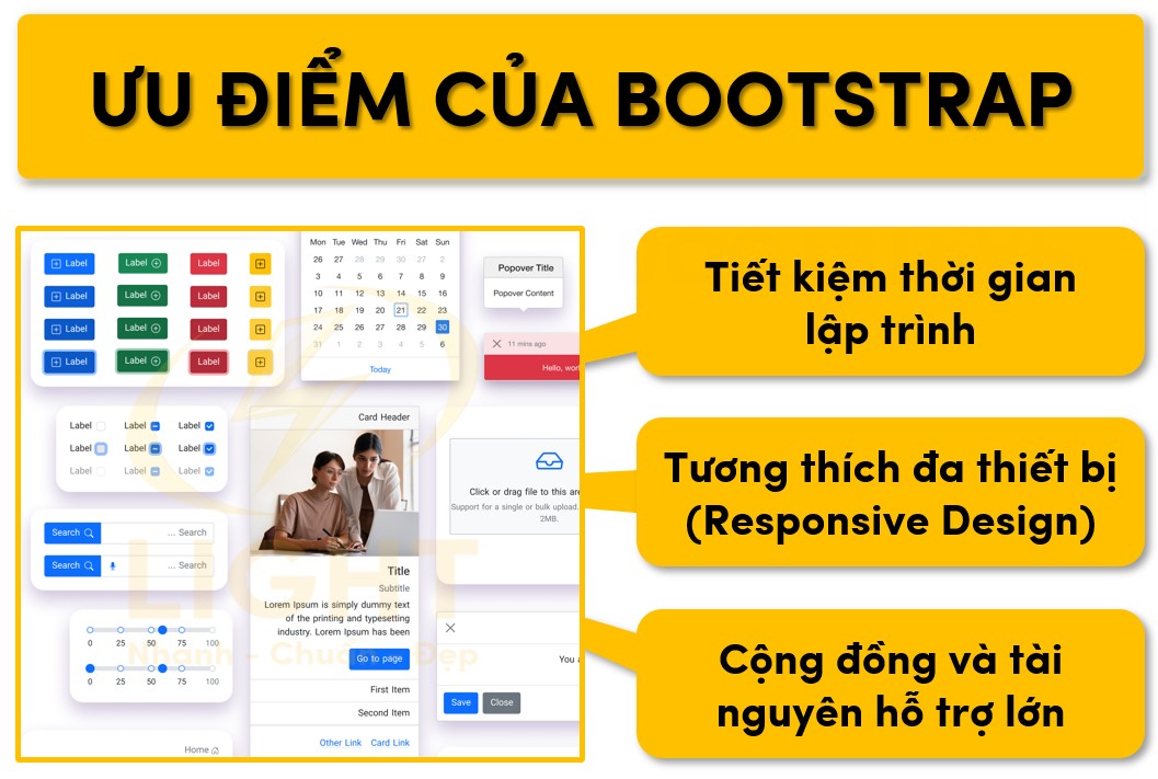 Điểm mạnh mà Bootstrap sở hữu