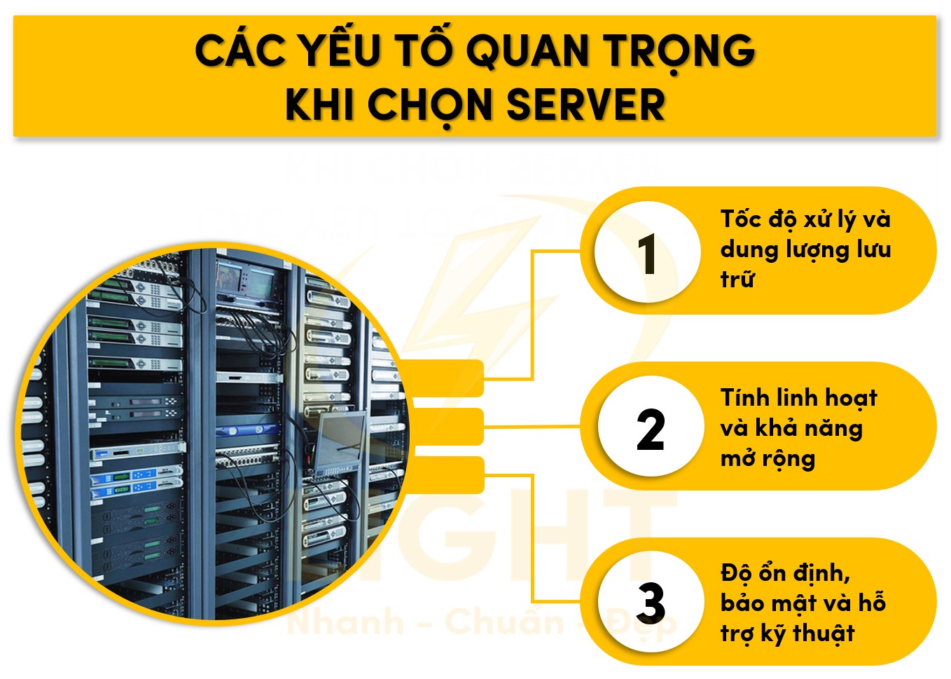 Một số yếu tố cần lưu ý khi chọn server