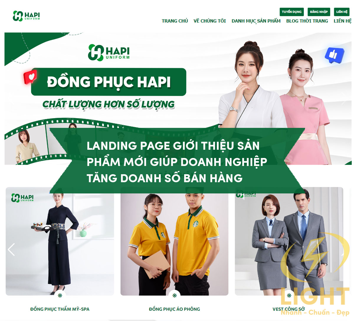 Tạo landing page cho giới thiệu sản phẩm mới