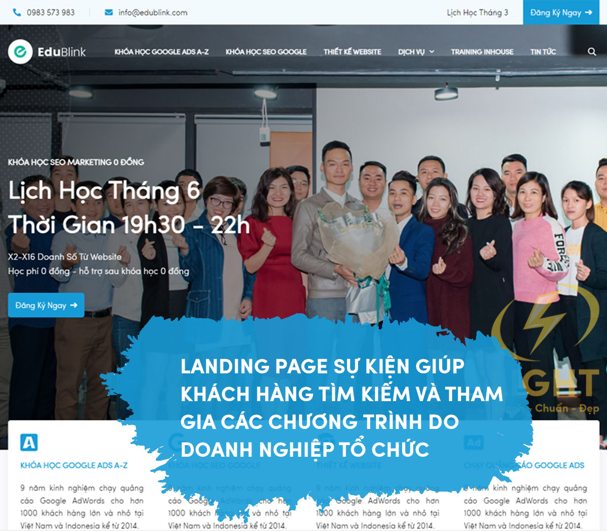 Landingpage cho sự kiện