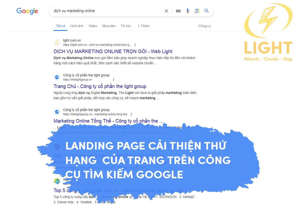 URL Landing Page Khóa huấn luyện Marketing & Bán hàng được tối ưu thân thiện với Google