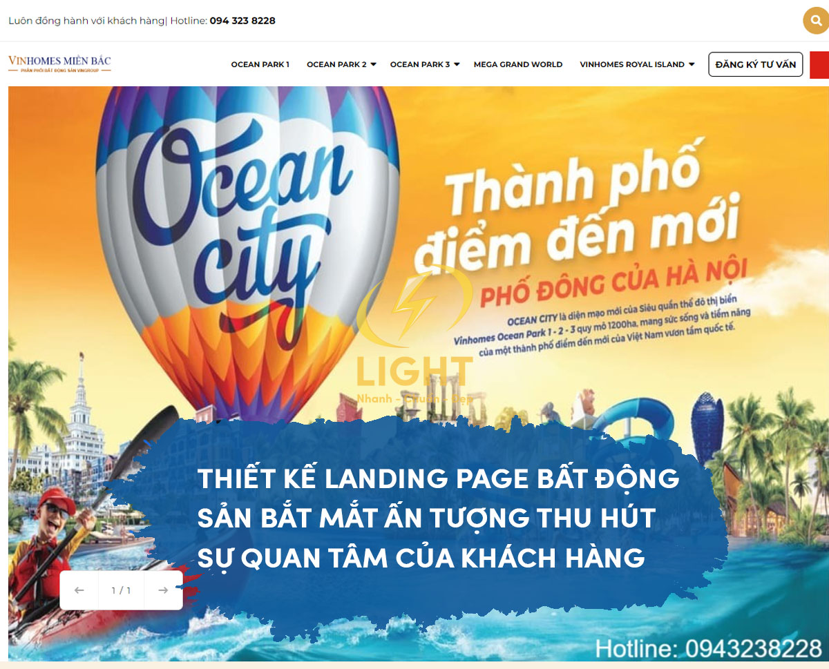 Landing Page dự án Kim Long Season trình bày đầy đủ thông tin về dự án