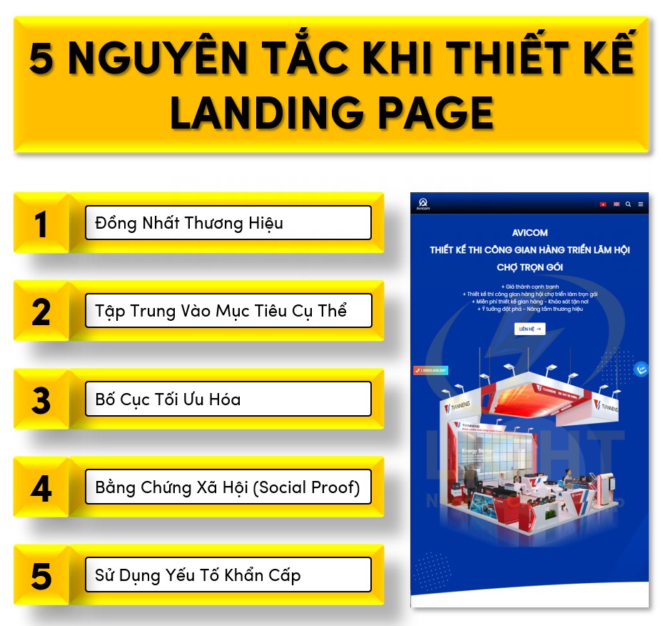 5 Nguyên Tắc Khi Thiết Kế Landing Page