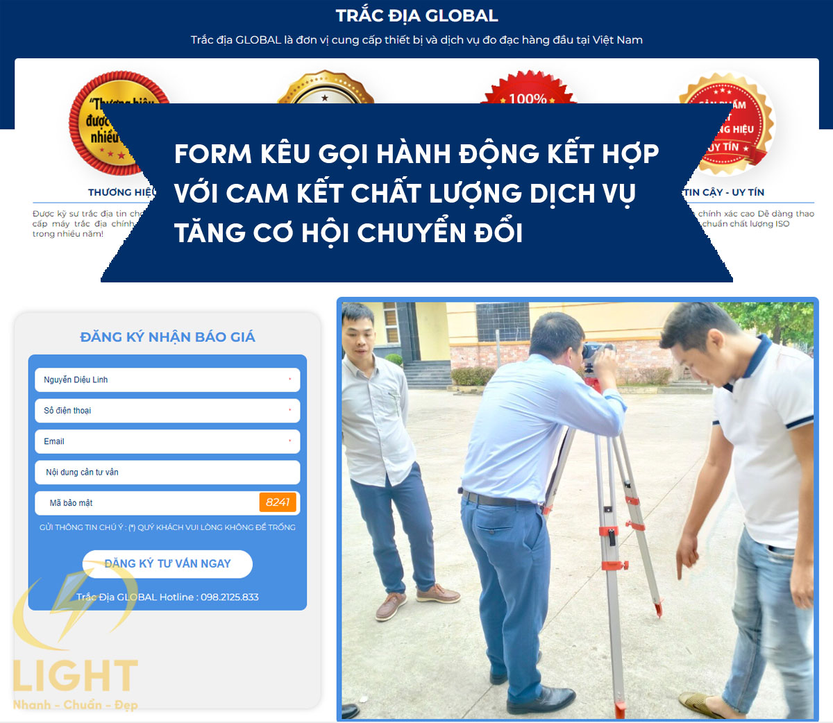 Sumbeau đặt CTA tại vị trí thuận lợi để khách hàng dễ tương tác, click vào