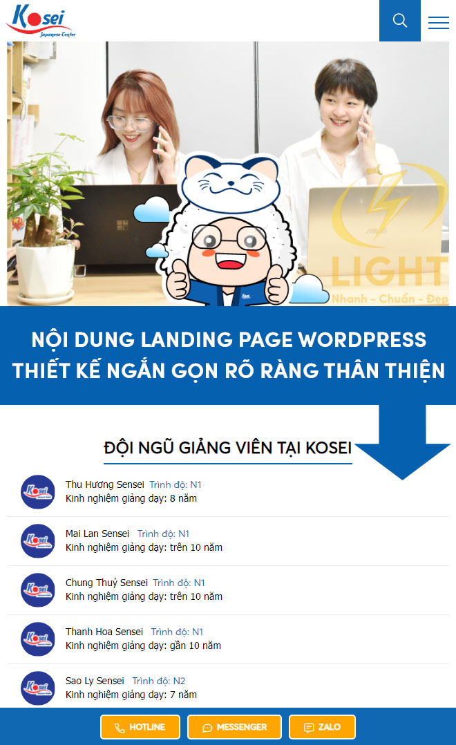 Xuất bản Landing Page trên Wordpress