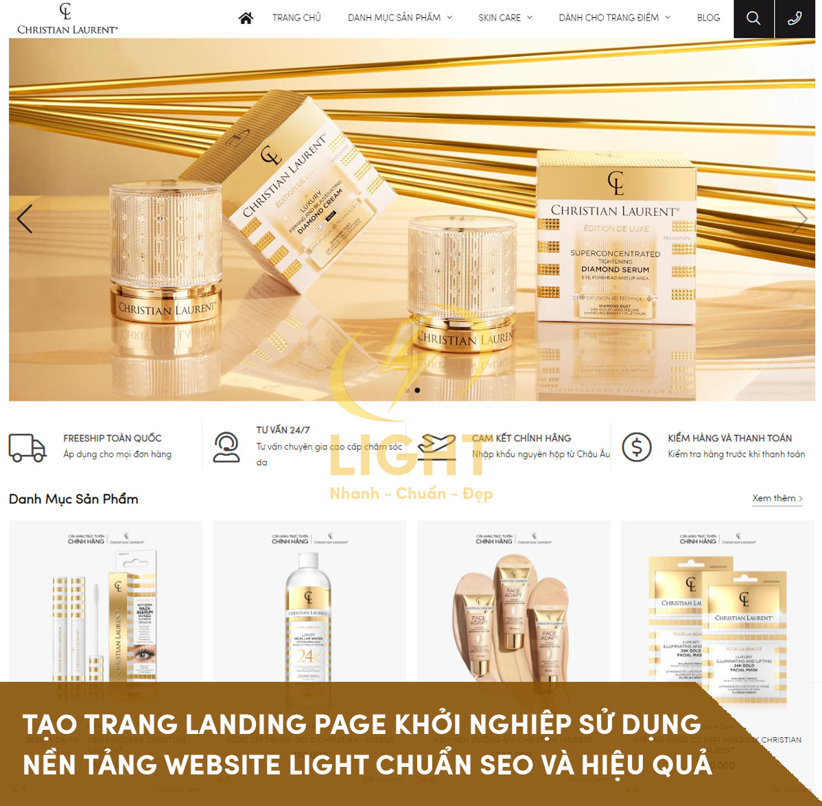 CTA trên Landing Page nha khoa rõ ràng, đặt ở đầu trang