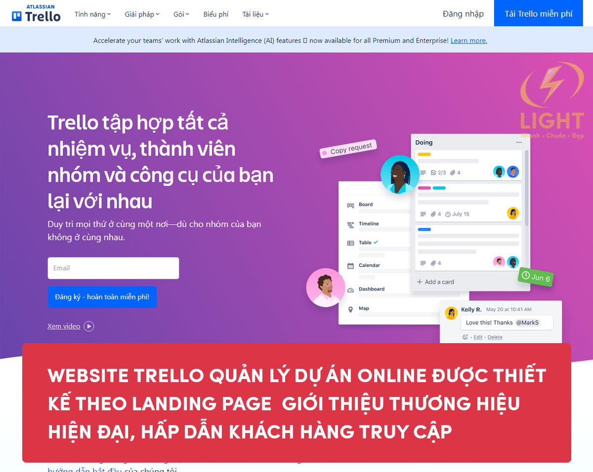 Banner trên trang website thương hiệu của Patreon