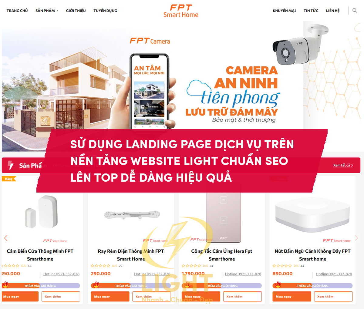 Tối ưu hóa công cụ tìm kiếm kết hợp landing page