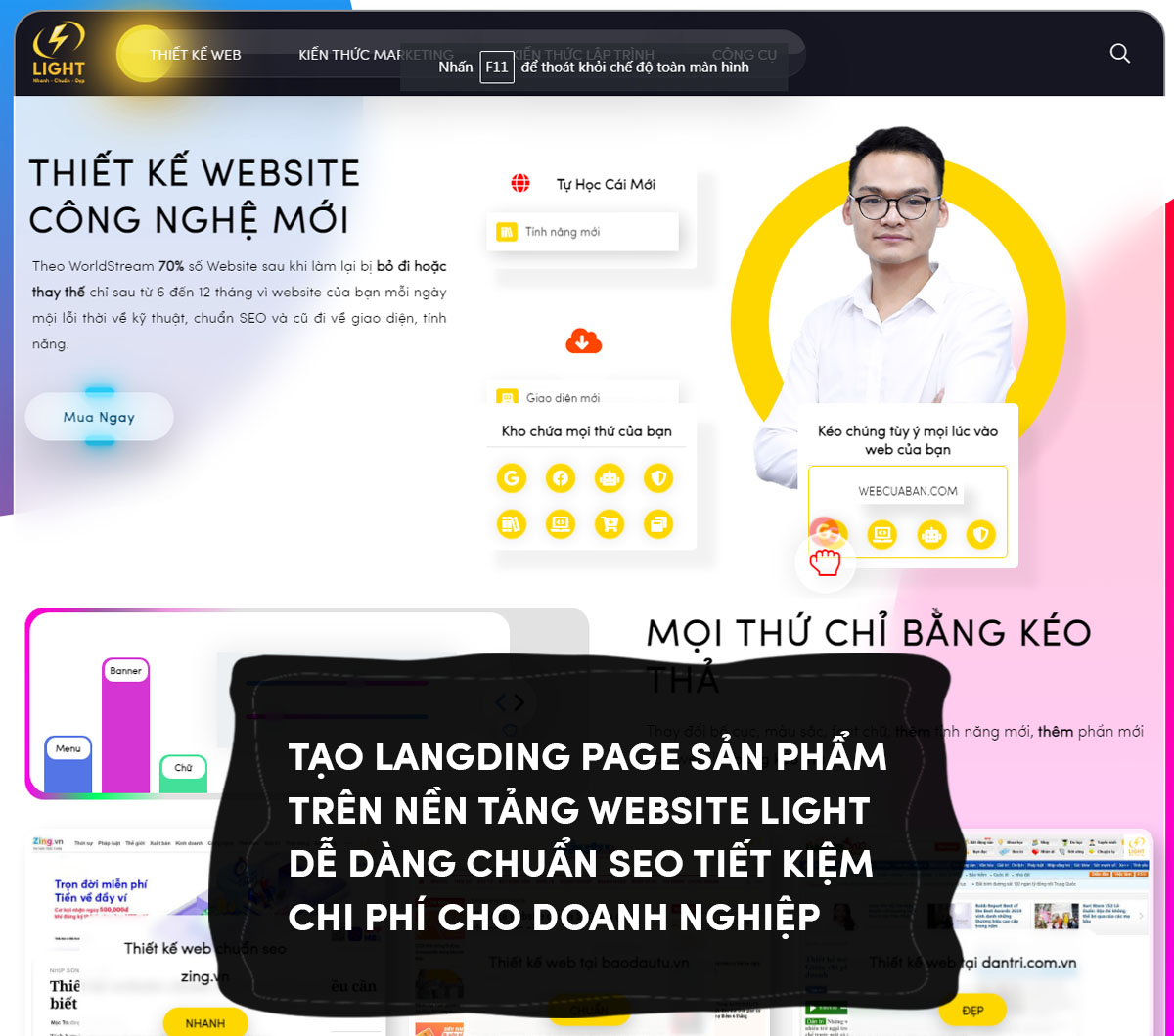 Đánh giá chứng minh trên landingpage cho sản phẩm của Tuyetlight