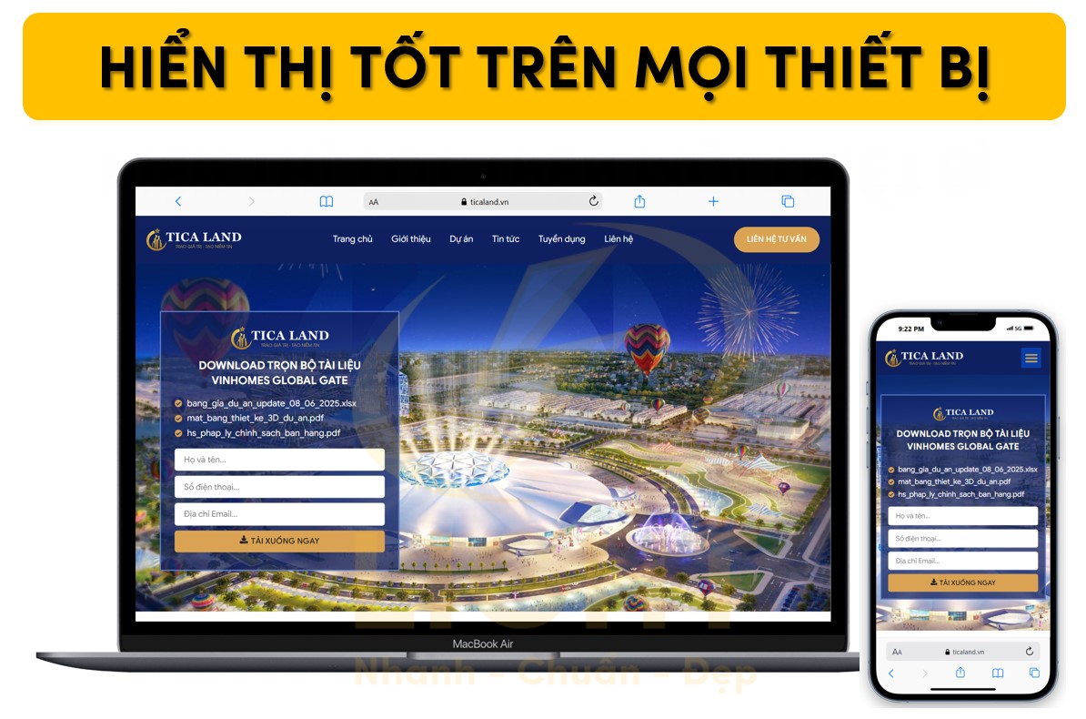 Tối ưu hóa hiển thị trên các thiết bị