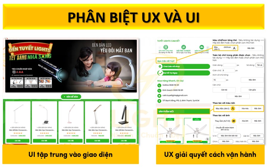 Phân biệt UX và UI