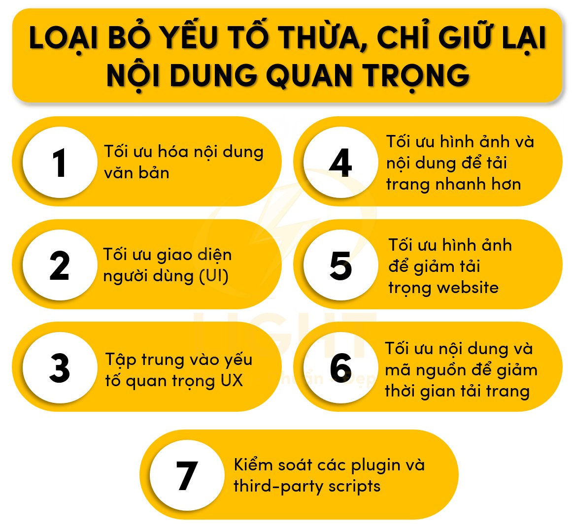 Loại bỏ yếu tố thừa mà giữ lại nội dung quan trọng