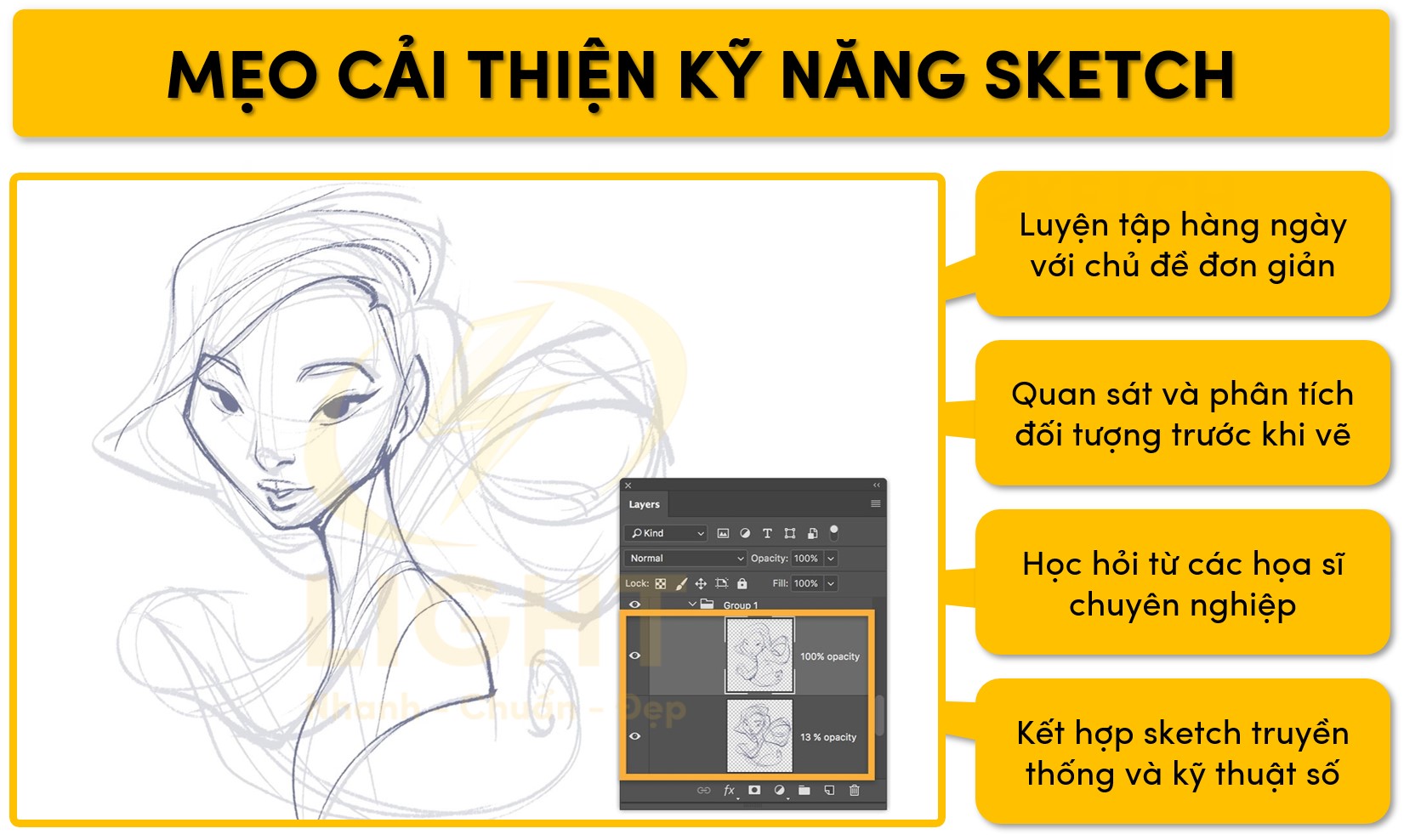 Một số cách giúp tăng khả năng vẽ Sketch