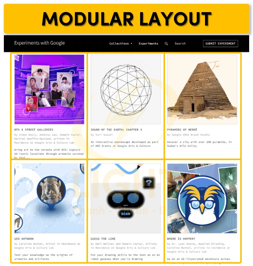 Ví dụ một Modular Layout