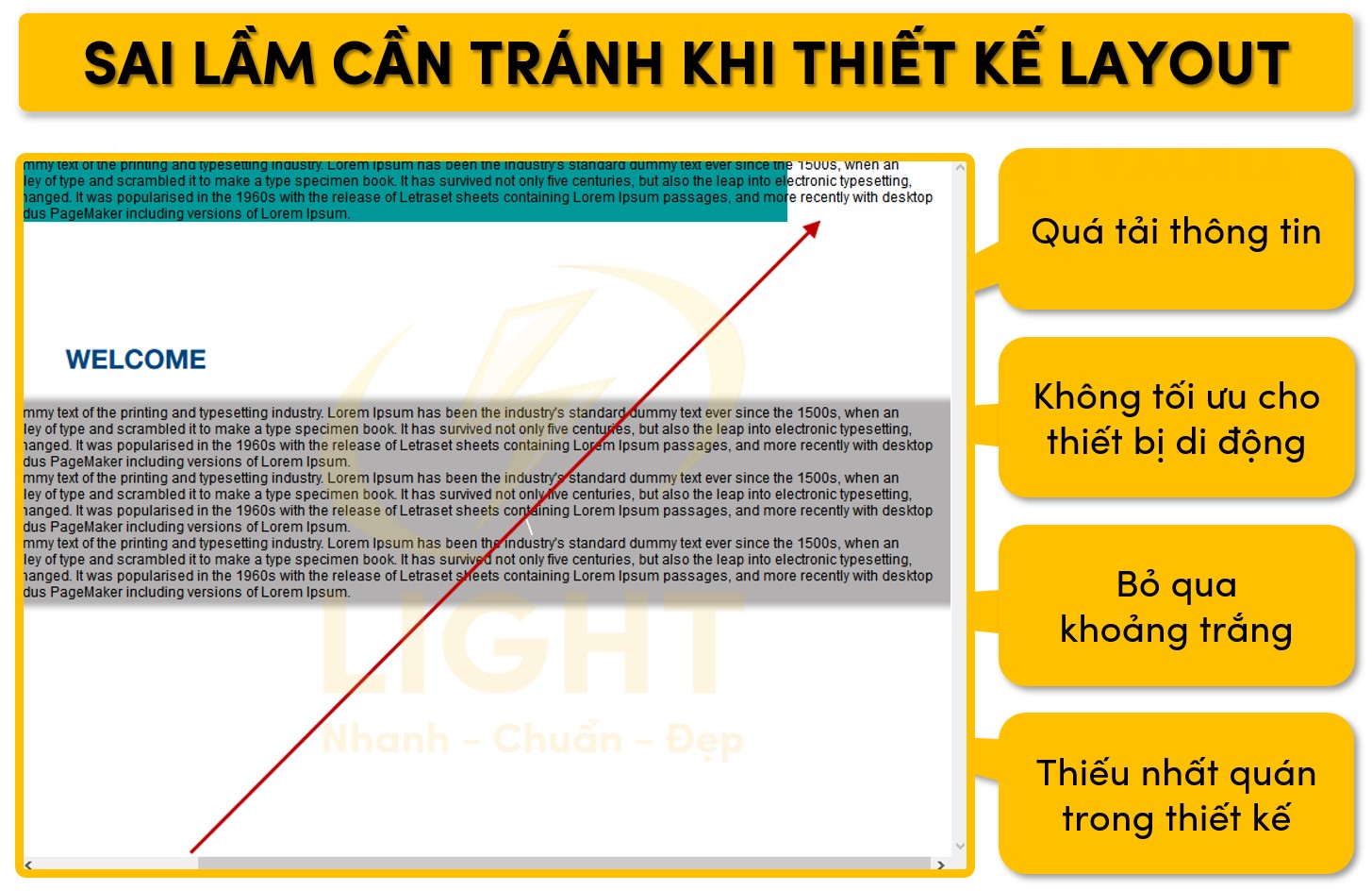 Sai lầm mắc phải khi thiết kế Layout