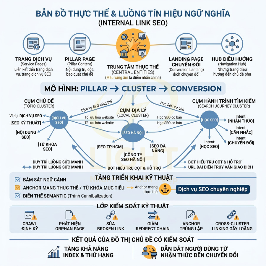 Internal link trong website chuẩn SEO nên đi như thế nào cho đúng?