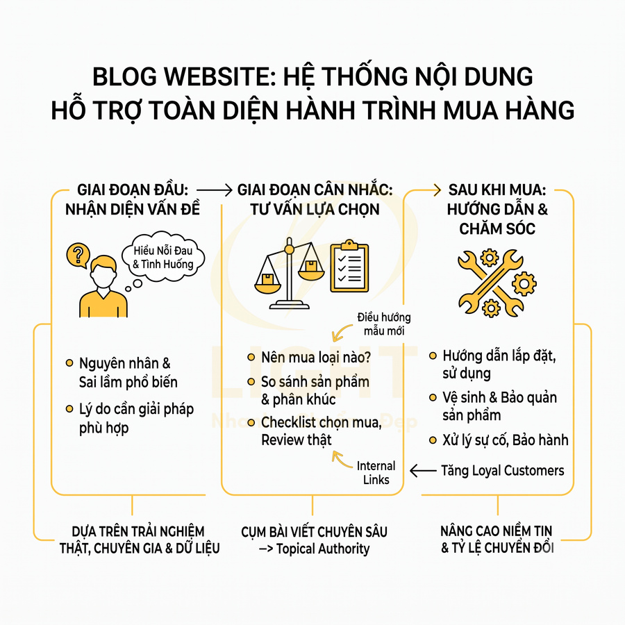 Blog trên website bán hàng nên viết những chủ đề gì?
