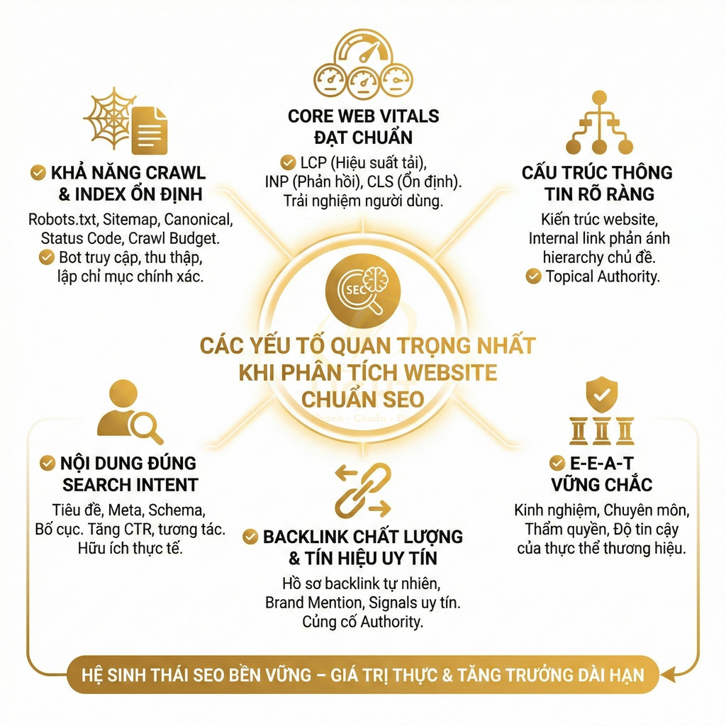 Phân tích website chuẩn SEO gồm những yếu tố nào quan trọng nhất?