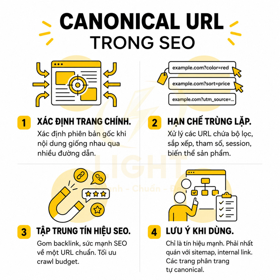 Canonical URL trên website bán hàng dùng để làm gì?