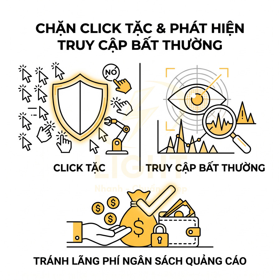 Giải pháp chặn click tặc và truy cập bất thường giúp bảo vệ ngân sách quảng cáo trực tuyến