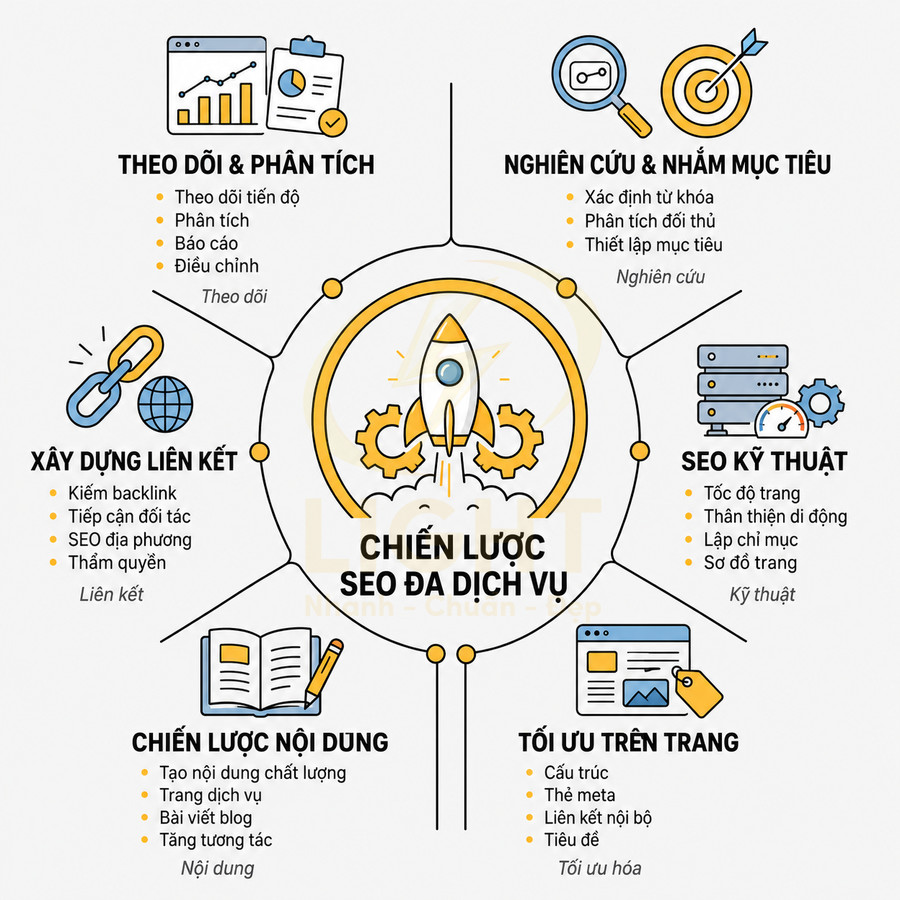 Thiết kế website chuẩn SEO cho website đa dịch vụ nên bắt đầu từ đâu?