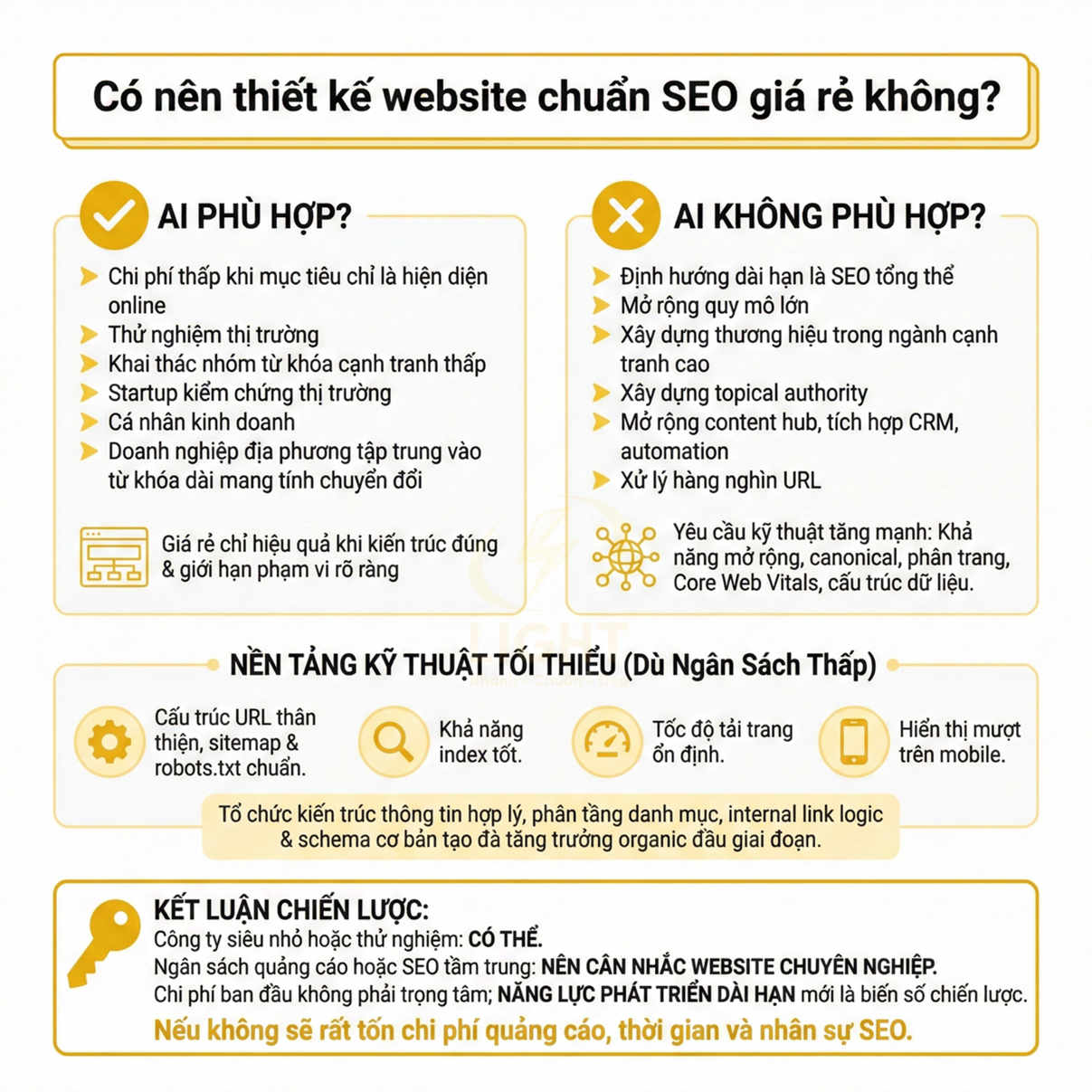 Có nên thiết kế website chuẩn SEO giá rẻ không? Ai phù hợp, ai không?