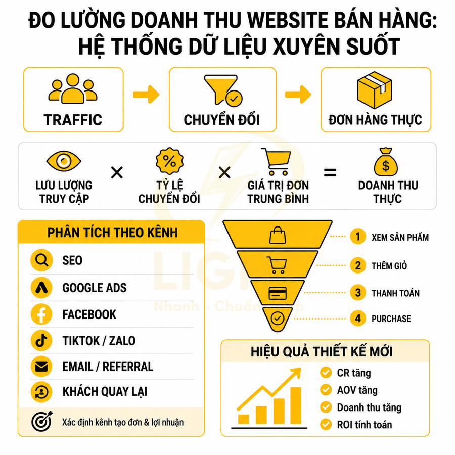 Cách tính doanh thu từ website bán hàng sau khi thiết kế