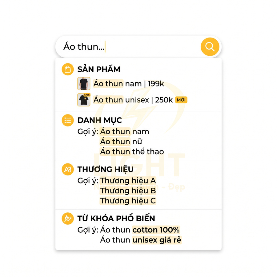 Gợi ý tìm kiếm áo thun nam nữ unisex, danh mục, thương hiệu và từ khóa phổ biến trên website bán áo thun